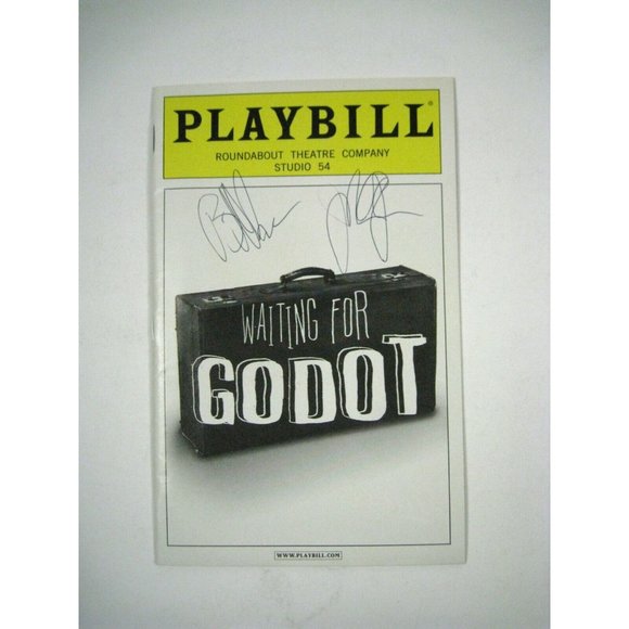 Waiting for Godot Playbill 2009 Theatre Ticket Bill Irwin John Glover Signed - Picture 5 of 9